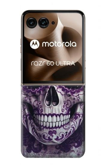 S3582 Purple Sugar Skull Hülle Schutzhülle Taschen für Motorola Razr 70 Ultra, 60 Ultra, 50 Ultra, Ultra 2026, Ultra 2025