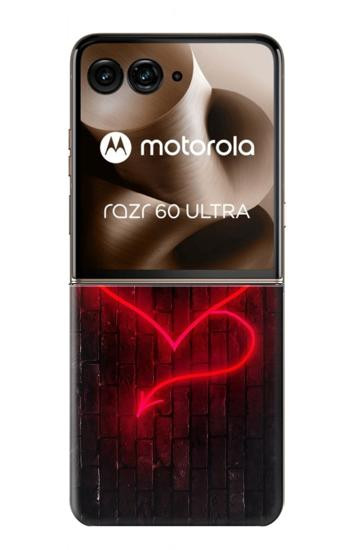 S3682 Devil Heart Hülle Schutzhülle Taschen für Motorola Razr 70 Ultra, 60 Ultra, 50 Ultra, Ultra 2026, Ultra 2025