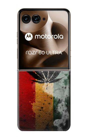 S3890 Reggae Rasta Flag Smoke Hülle Schutzhülle Taschen für Motorola Razr 70 Ultra, 60 Ultra, 50 Ultra, Ultra 2026, Ultra 2025