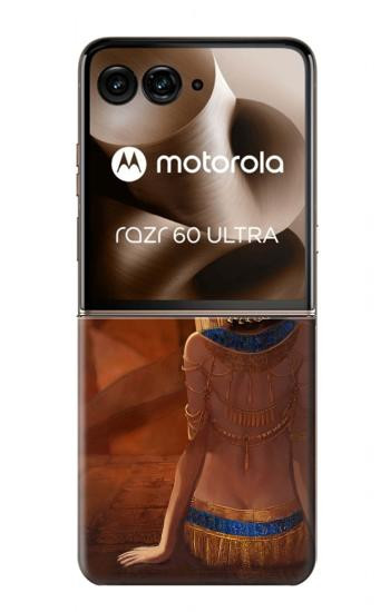 S3919 Egyptian Queen Cleopatra Anubis Hülle Schutzhülle Taschen für Motorola Razr 70 Ultra, 60 Ultra, 50 Ultra, Ultra 2026, Ultra 2025