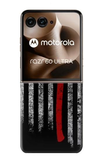 S3958 Firefighter Axe Flag Hülle Schutzhülle Taschen für Motorola Razr 70 Ultra, 60 Ultra, 50 Ultra, Ultra 2026, Ultra 2025