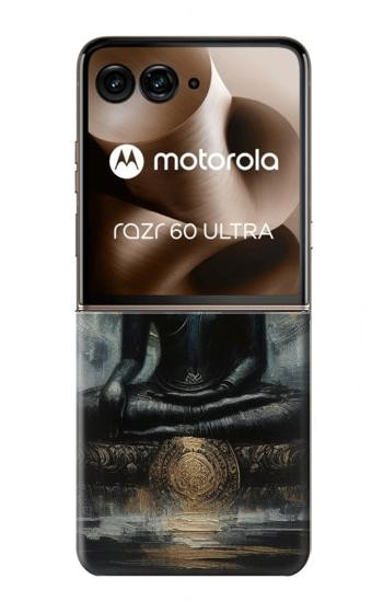 S3968 Black Buddha Hülle Schutzhülle Taschen für Motorola Razr 70 Ultra, 60 Ultra, 50 Ultra, Ultra 2026, Ultra 2025