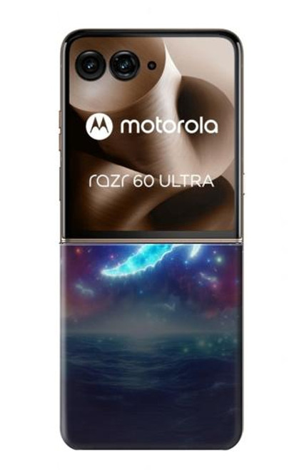 S3982 Dream Whale Colorful Nebula Hülle Schutzhülle Taschen für Motorola Razr 60 Ultra, Razr Ultra 2025