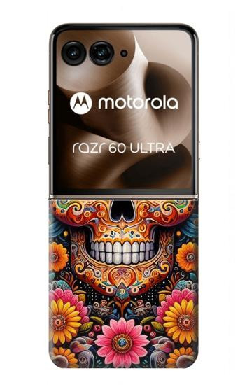 S3999 Mexican Skull Painting Hülle Schutzhülle Taschen für Motorola Razr 70 Ultra, 60 Ultra, 50 Ultra, Ultra 2026, Ultra 2025