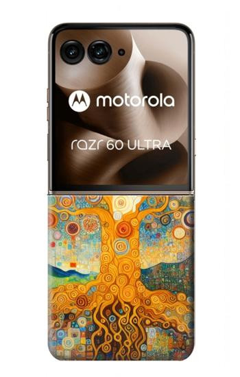 S4007 Tree of Life Painting Hülle Schutzhülle Taschen für Motorola Razr 70 Ultra, 60 Ultra, 50 Ultra, Ultra 2026, Ultra 2025