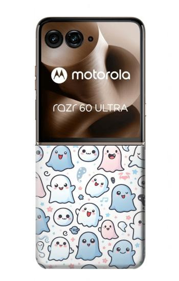 S4013 Seamless Cute Ghost Pattern Hülle Schutzhülle Taschen für Motorola Razr 70 Ultra, 60 Ultra, 50 Ultra, Ultra 2026, Ultra 2025