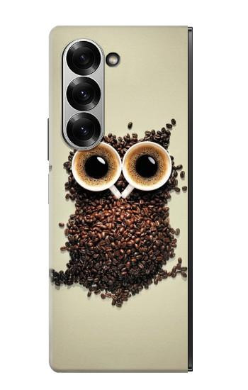 S0360 Coffee Owl Hülle Schutzhülle Taschen für Samsung Galaxy Z Fold 7