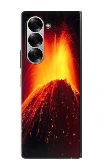 S0745 Volcano Lava Hülle Schutzhülle Taschen für Samsung Galaxy Z Fold 7