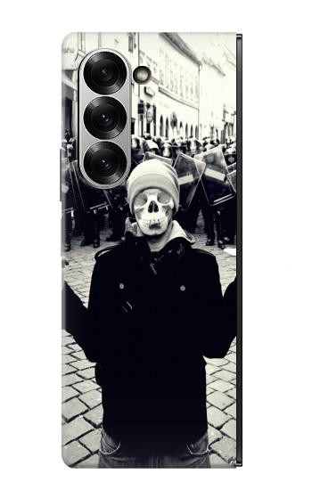 S1108 Skull Mask Man Protester Hülle Schutzhülle Taschen für Samsung Galaxy Z Fold 7
