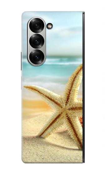 S1117 Starfish on the Beach Hülle Schutzhülle Taschen für Samsung Galaxy Z Fold 7