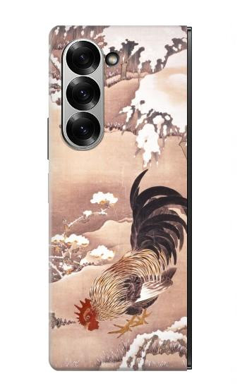 S1332 Ito Jakuchu Rooster Hülle Schutzhülle Taschen für Samsung Galaxy Z Fold 7