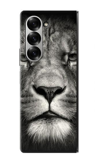 S1352 Lion Face Hülle Schutzhülle Taschen für Samsung Galaxy Z Fold 7