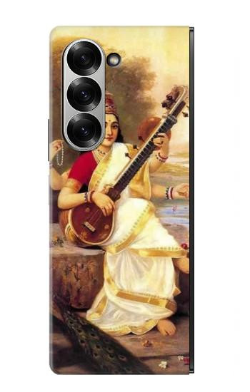 S1420 Saraswati Hindu Goddess Hülle Schutzhülle Taschen für Samsung Galaxy Z Fold 7