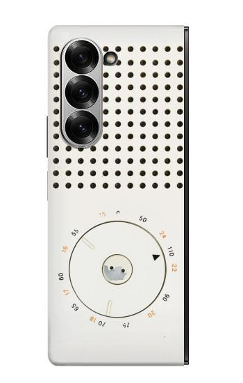 S1857 Retro Transistor Radio Hülle Schutzhülle Taschen für Samsung Galaxy Z Fold 7