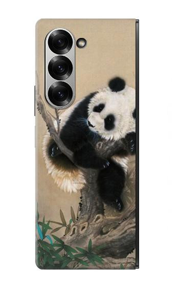 S2210 Panda Fluffy Art Painting Hülle Schutzhülle Taschen für Samsung Galaxy Z Fold 7