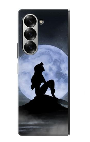 S2668 Mermaid Silhouette Moon Night Hülle Schutzhülle Taschen für Samsung Galaxy Z Fold 7
