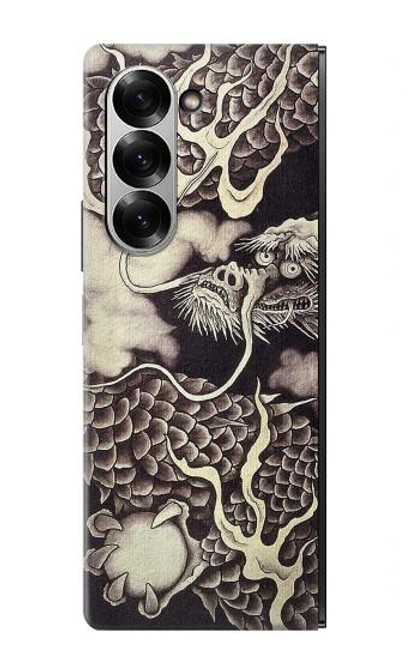 S2719 Japan Painting Dragon Hülle Schutzhülle Taschen für Samsung Galaxy Z Fold 7