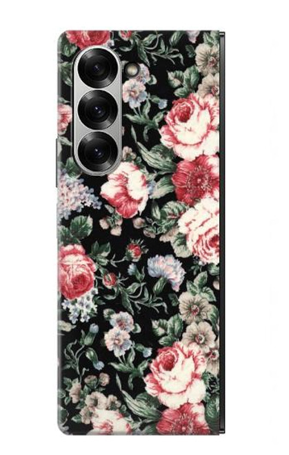 S2727 Vintage Rose Pattern Hülle Schutzhülle Taschen für Samsung Galaxy Z Fold 7