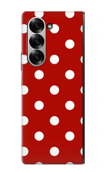 S2951 Red Polka Dots Hülle Schutzhülle Taschen für Samsung Galaxy Z Fold 7