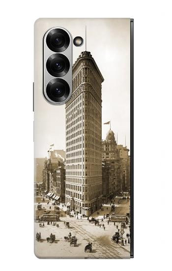 S3046 Old New York Flatiron Building Hülle Schutzhülle Taschen für Samsung Galaxy Z Fold 7