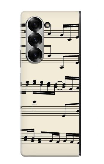 S3082 Music Sheet Hülle Schutzhülle Taschen für Samsung Galaxy Z Fold 7