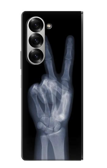 S3101 X-ray Peace Sign Fingers Hülle Schutzhülle Taschen für Samsung Galaxy Z Fold 7