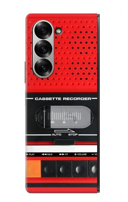 S3204 Red Cassette Recorder Graphic Hülle Schutzhülle Taschen für Samsung Galaxy Z Fold 7