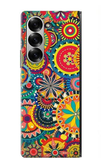 S3272 Colorful Pattern Hülle Schutzhülle Taschen für Samsung Galaxy Z Fold 7