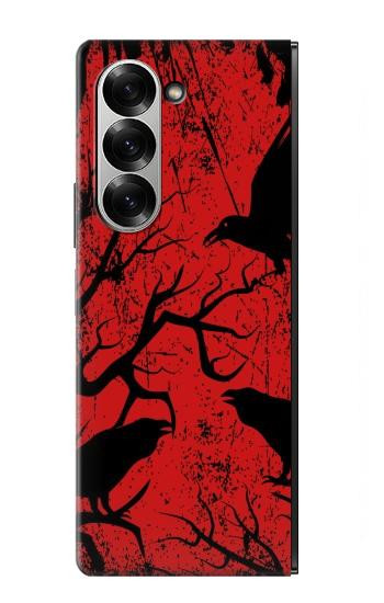 S3325 Crow Black Blood Tree Hülle Schutzhülle Taschen für Samsung Galaxy Z Fold 7