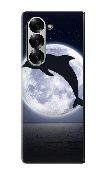 S3510 Dolphin Moon Night Hülle Schutzhülle Taschen für Samsung Galaxy Z Fold 7