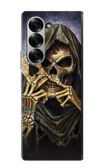 S3594 Grim Reaper Wins Poker Hülle Schutzhülle Taschen für Samsung Galaxy Z Fold 7