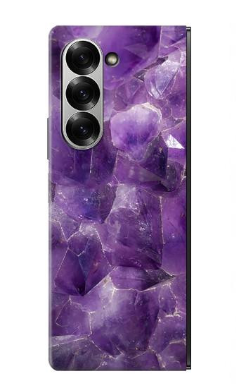S3713 Purple Quartz Amethyst Graphic Printed Hülle Schutzhülle Taschen für Samsung Galaxy Z Fold 7