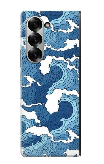 S3751 Wave Pattern Hülle Schutzhülle Taschen für Samsung Galaxy Z Fold 7