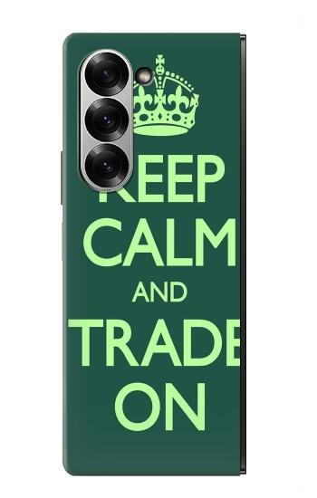 S3862 Keep Calm and Trade On Hülle Schutzhülle Taschen für Samsung Galaxy Z Fold 7