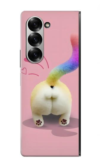 S3923 Cat Bottom Rainbow Tail Hülle Schutzhülle Taschen für Samsung Galaxy Z Fold 7