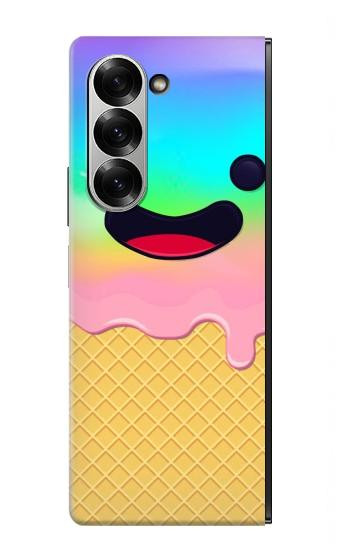 S3939 Ice Cream Cute Smile Hülle Schutzhülle Taschen für Samsung Galaxy Z Fold 7
