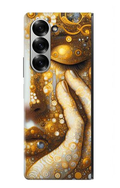 S4026 Women Crying Golden Tear Hülle Schutzhülle Taschen für Samsung Galaxy Z Fold 7