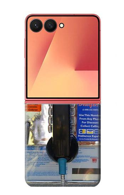 S0087 Payphone Hülle Schutzhülle Taschen für Samsung Galaxy Z Flip 7