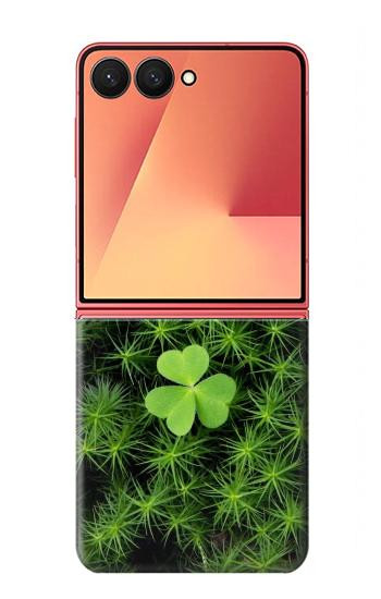 S0358 Clover Lucky Leaf Hülle Schutzhülle Taschen für Samsung Galaxy Z Flip 7