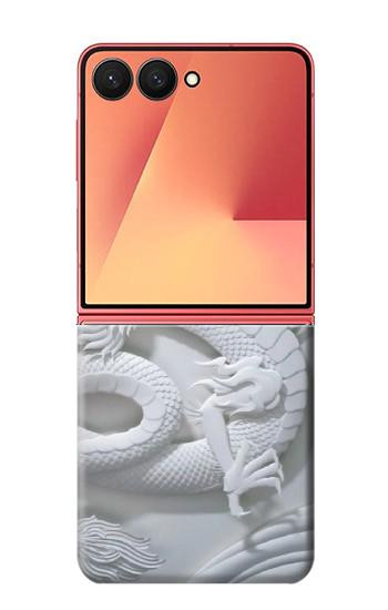 S0386 Dragon Carving Hülle Schutzhülle Taschen für Samsung Galaxy Z Flip 7