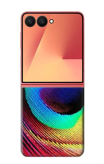 S0511 Peacock Hülle Schutzhülle Taschen für Samsung Galaxy Z Flip 7
