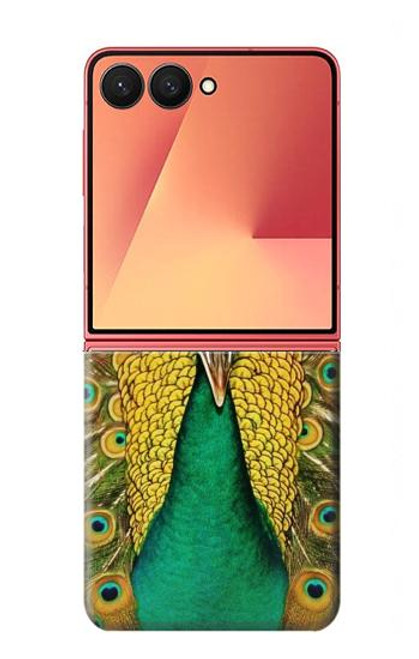 S0513 Peacock Hülle Schutzhülle Taschen für Samsung Galaxy Z Flip 7