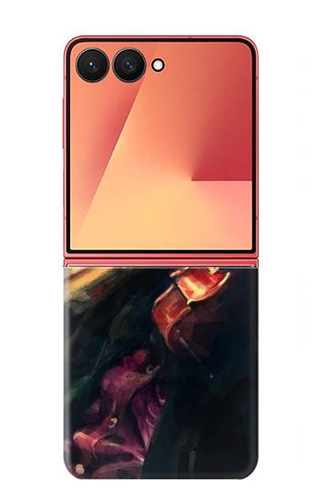 S0723 Violin Art Paint Hülle Schutzhülle Taschen für Samsung Galaxy Z Flip 7