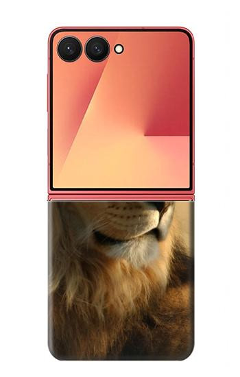 S1046 Lion King of Forest Hülle Schutzhülle Taschen für Samsung Galaxy Z Flip 7