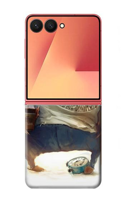 S1133 Wake up Owl Hülle Schutzhülle Taschen für Samsung Galaxy Z Flip 7