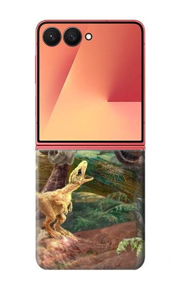 S1290 Dinosaurs T-Rex Hülle Schutzhülle Taschen für Samsung Galaxy Z Flip 7