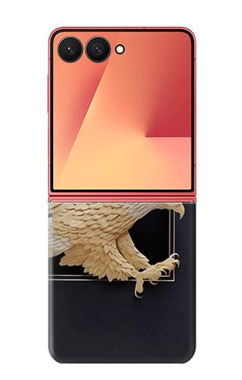 S1383 Paper Sculpture Eagle Hülle Schutzhülle Taschen für Samsung Galaxy Z Flip 7