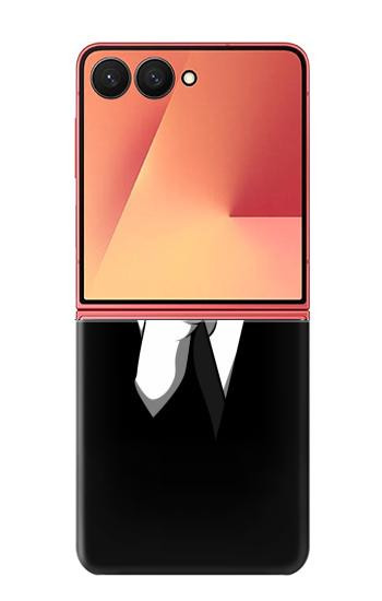 S1591 Anonymous Man in Black Suit Hülle Schutzhülle Taschen für Samsung Galaxy Z Flip 7