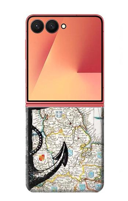 S1962 Nautical Chart Hülle Schutzhülle Taschen für Samsung Galaxy Z Flip 7