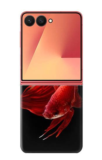 S2092 Red Siamese Fighting Fish Hülle Schutzhülle Taschen für Samsung Galaxy Z Flip 7